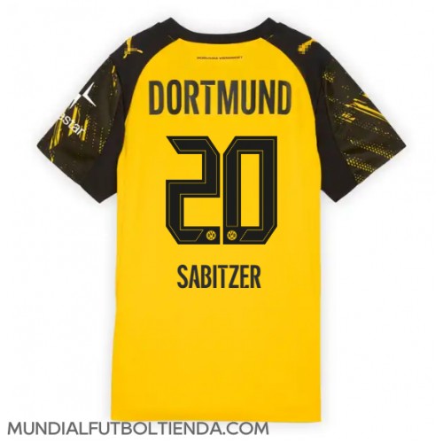 Camiseta Borussia Dortmund Marcel Sabitzer #20 Primera Equipación Replica 2025-26 para mujer mangas cortas